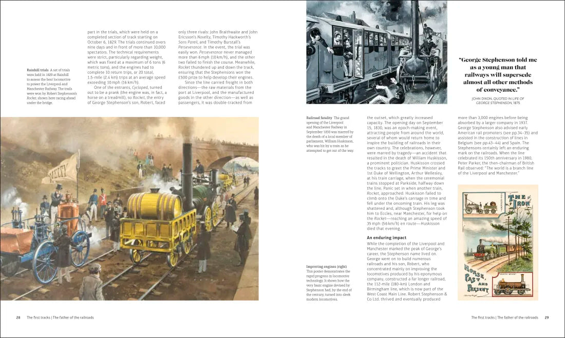 The Rise of the Railroad US - Hardback