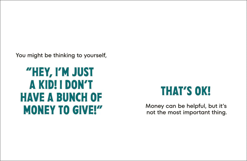 A Kids Book About Giving US - Hardback