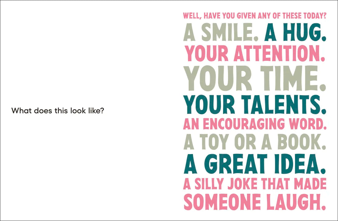 A Kids Book About Giving US - Hardback