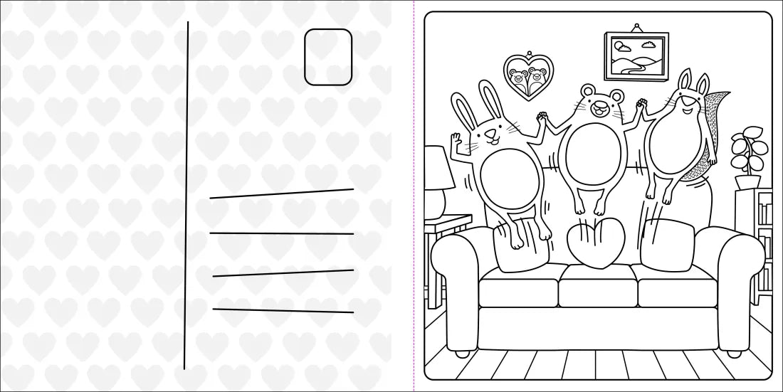 Super Cuties: A Cozy Coloring Book about Love US - Paperback / softback
