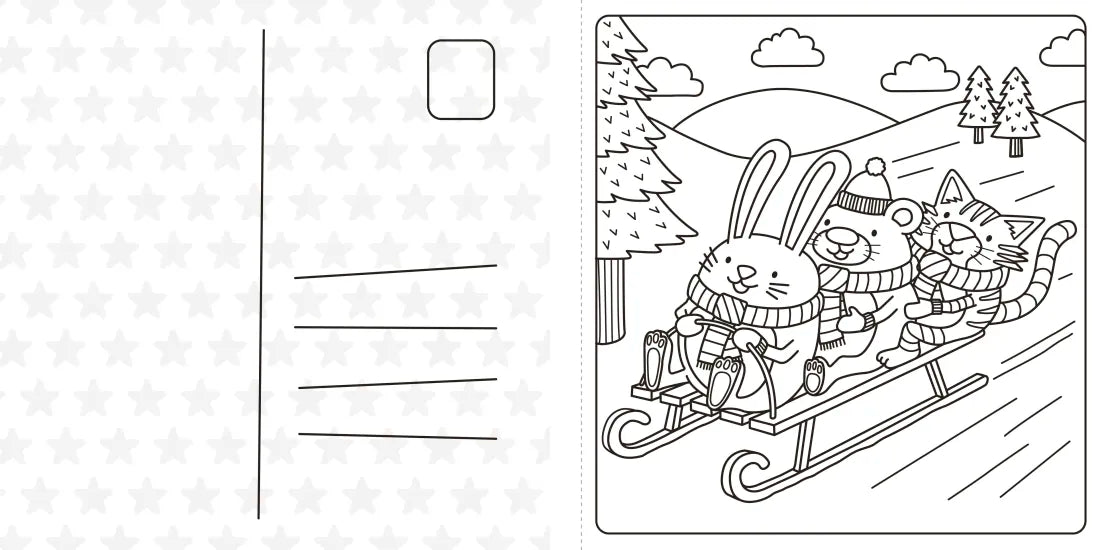 Super Cuties: A Cozy Christmas Coloring Book US - Paperback / softback
