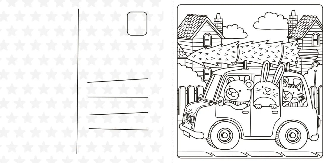 Super Cuties: A Cozy Christmas Coloring Book US - Paperback / softback
