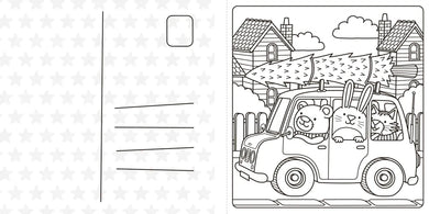 Super Cuties: A Cozy Christmas Coloring Book US - Paperback / softback