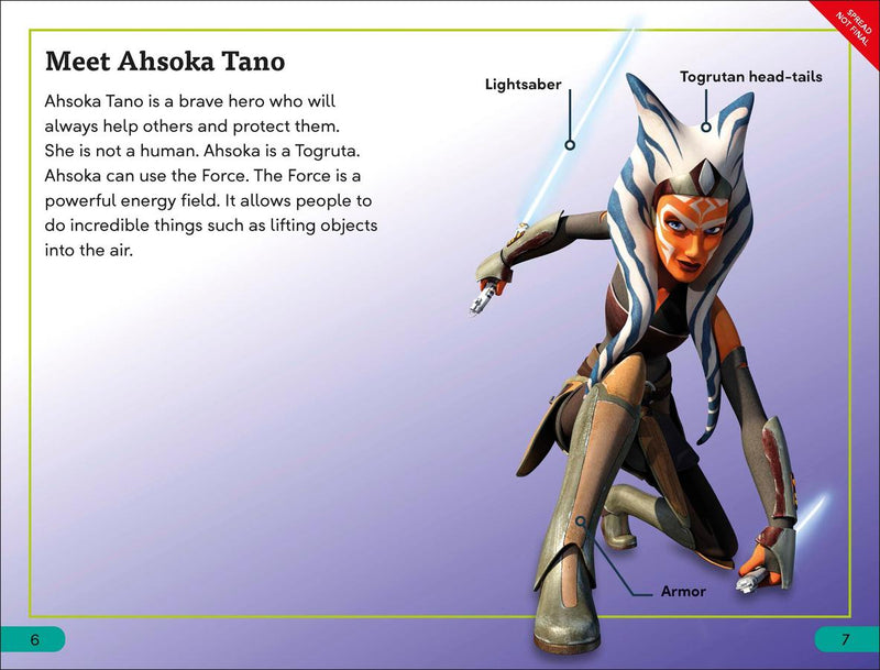 DK Super Readers Level 3 Star Wars Ahsoka Rebel Jedi US - Hardback