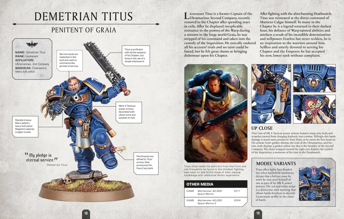 Warhammer 40,000 Character Encyclopedia (Library Edition) US - Hardback