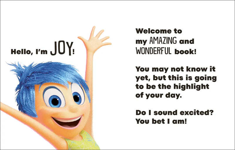 Disney Inside Out 2 Hello, I'm Joy US - Hardback