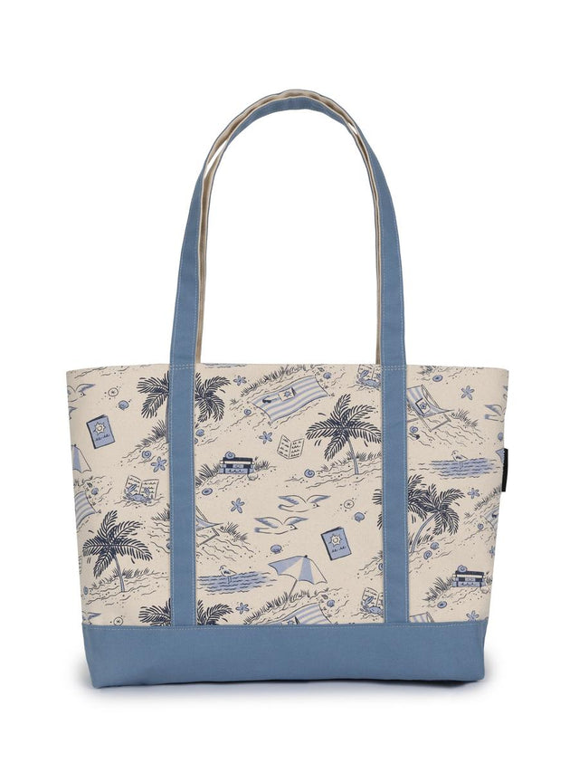 Vacation Vibes Large Zippered Tote-Lifestyle and Leisure-買書書 BuyBookBook