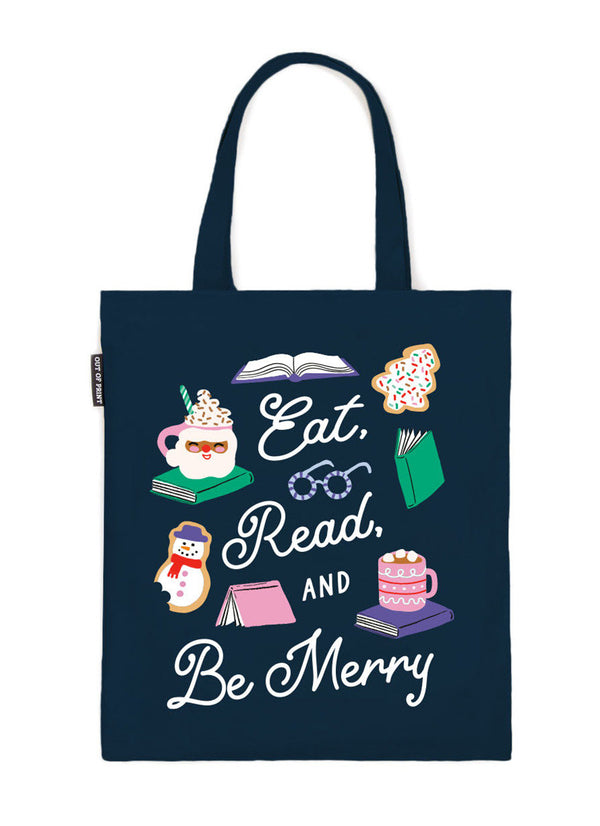 Eat, Read, & Be Merry Tote Bag-Lifestyle and Leisure-買書書 BuyBookBook