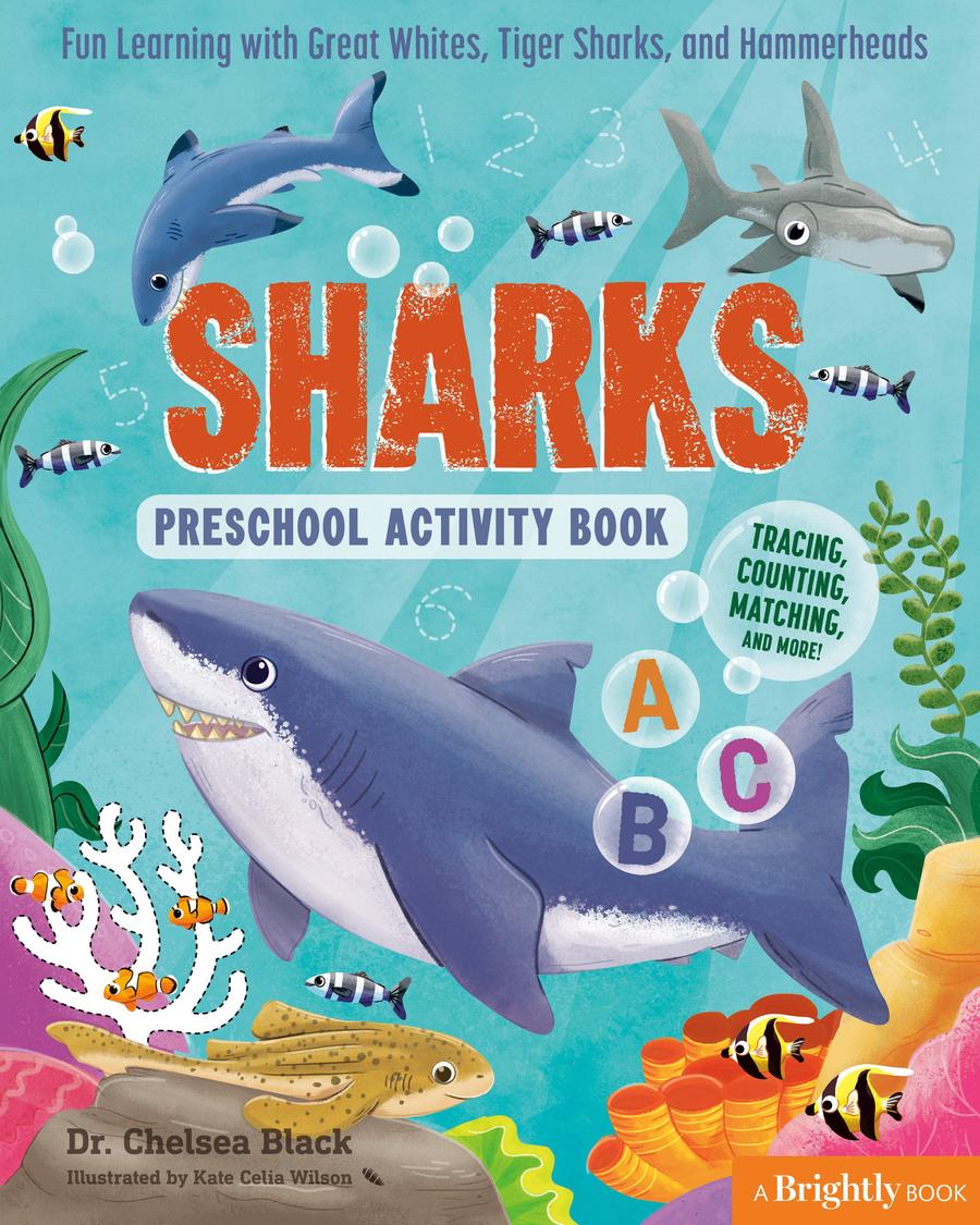 Sharks Preschool Activity Book-Children’s interactive and activity books and kits-買書書 BuyBookBook