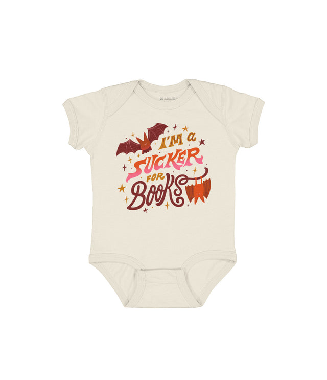 I'm a Sucker for Books Baby Bodysuit - 6 Mo-Lifestyle and Leisure-買書書 BuyBookBook