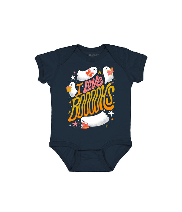 I Love Booooks Baby Bodysuit - 12 Mo-Lifestyle and Leisure-買書書 BuyBookBook