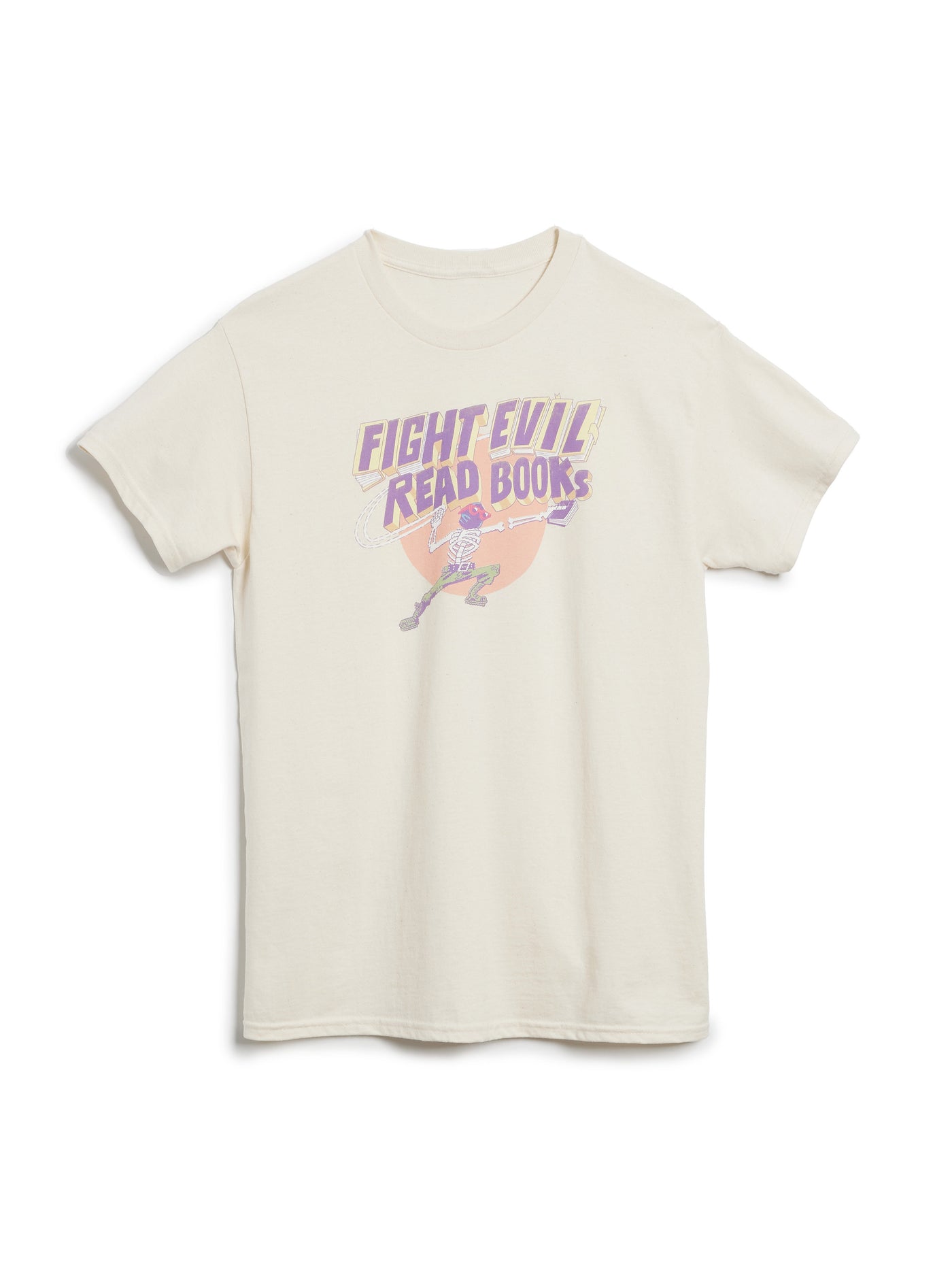 Fight Evil, Read Books: 2025 Design Unisex T-Shirt Large