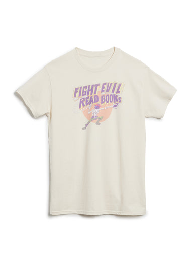 Fight Evil, Read Books: 2025 Design Unisex T-Shirt Large