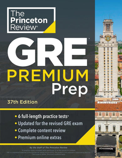 Princeton Review GRE Premium Prep, 37th Edition-Education-買書書 BuyBookBook