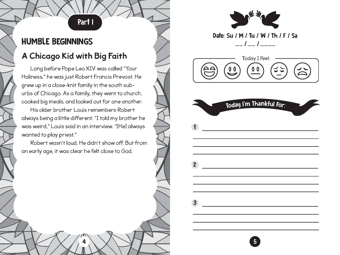 My First Pope and Prayer Journal: A Faith Guide Inspired by Pope Leo XIV US - Paperback / softback