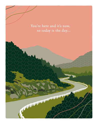 Positively Green Greeting Cards: Birthday - You're Here and It's Now (Pack of 6)-Lifestyle and Leisure-買書書 BuyBookBook