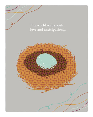 Positively Green Greeting Cards: Baby Shower - The World Waits with Love (Pack of 6)-Lifestyle and Leisure-買書書 BuyBookBook