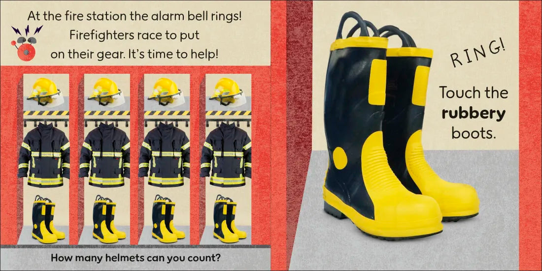 Touch and Feel Fire Engine US - Board book