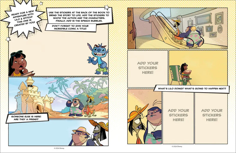 Disney Stitch Story Sticker Book US - Paperback / softback