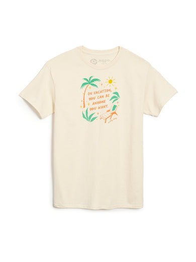 Emily Henry: On Vacation You Can Be Anyone Unisex T-Shirt Small