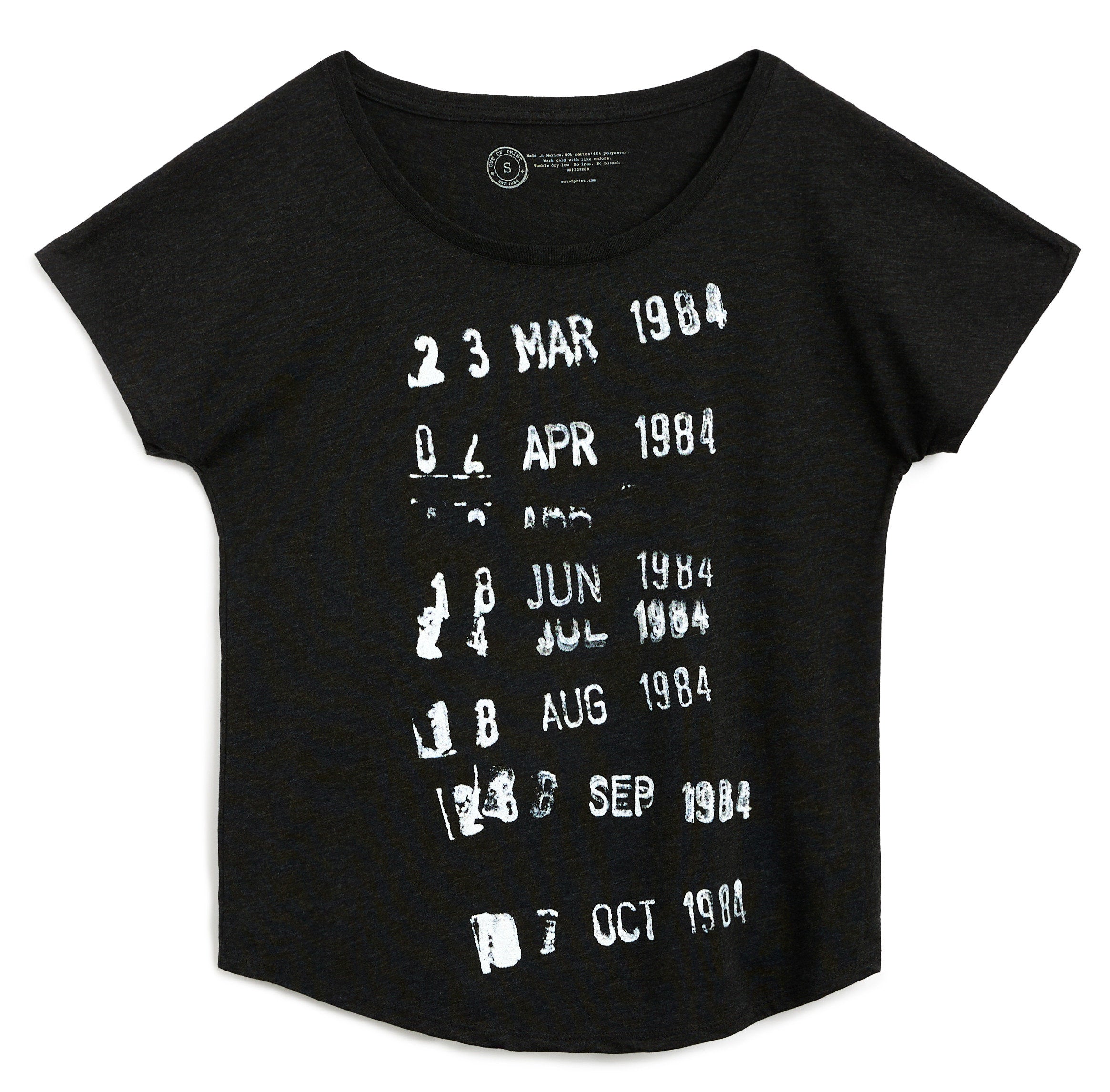 Library Stamp (Black) Women's Relaxed Fit T-Shirt Large