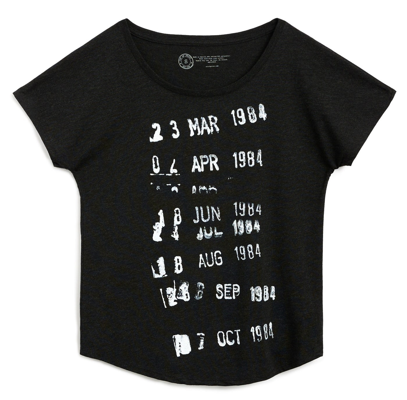 Library Stamp (Black) Women's Relaxed Fit T-Shirt XXX-Large