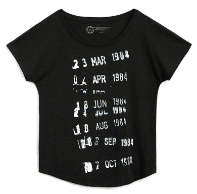 Library Stamp (Black) Women's Relaxed Fit T-Shirt XXX-Large