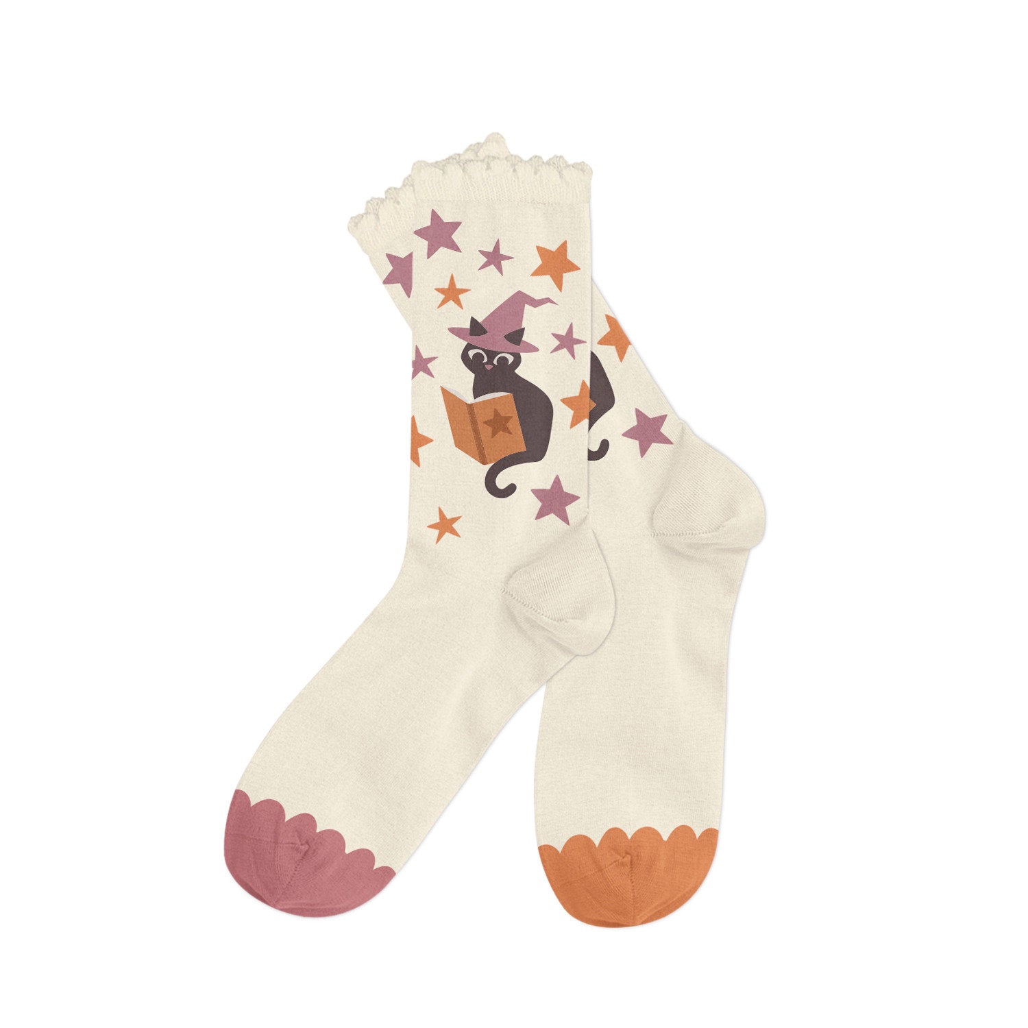 Witchy Cat Socks - Small