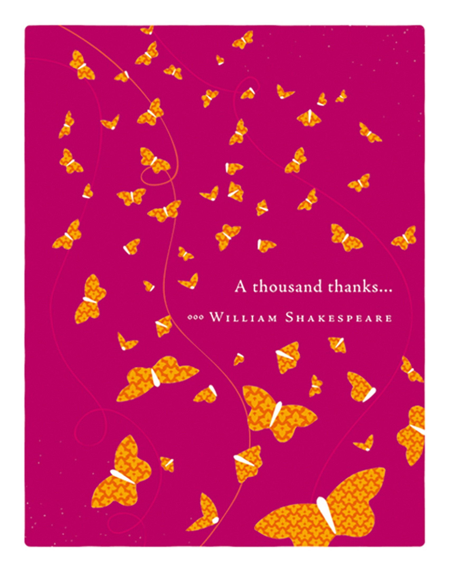 Positively Green Greeting Cards: Thank You - A thousand thanks (Pack of 6)