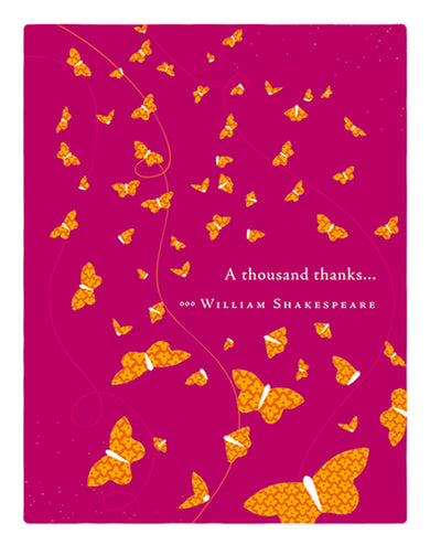 Positively Green Greeting Cards: Thank You - A thousand thanks (Pack of 6)