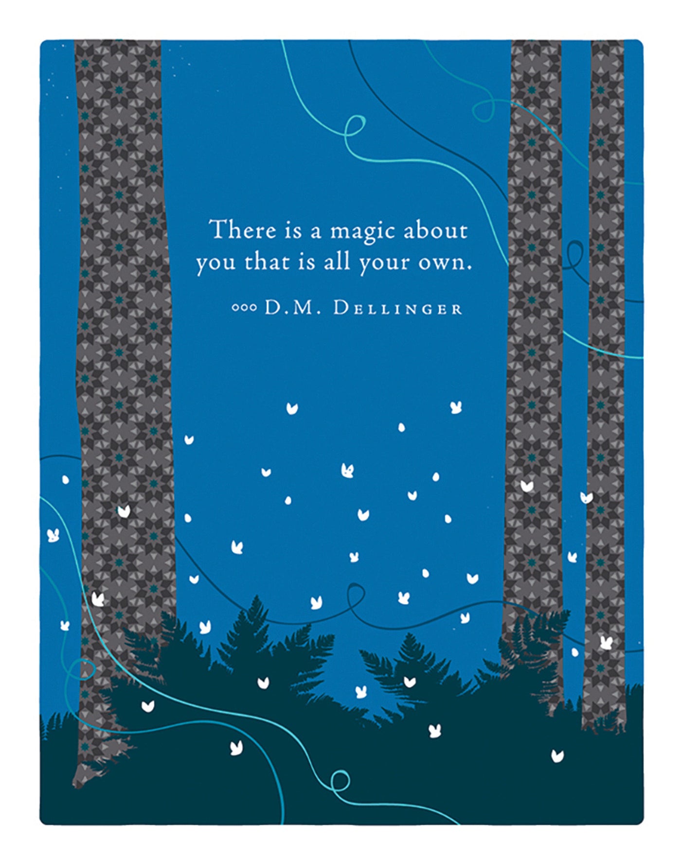 Positively Green Greeting Cards: Thank You - There is a magic about you that (Pack of 6)