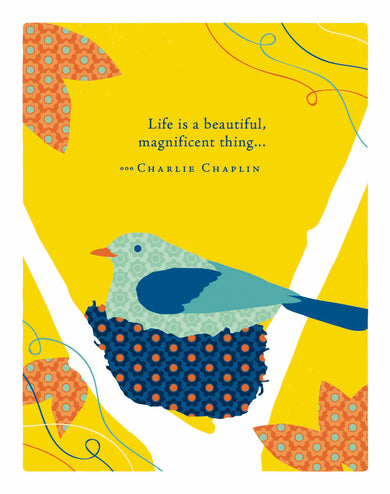 Positively Green Greeting Cards: Baby - Life is beautiful, magnificent thing (Pack of 6)