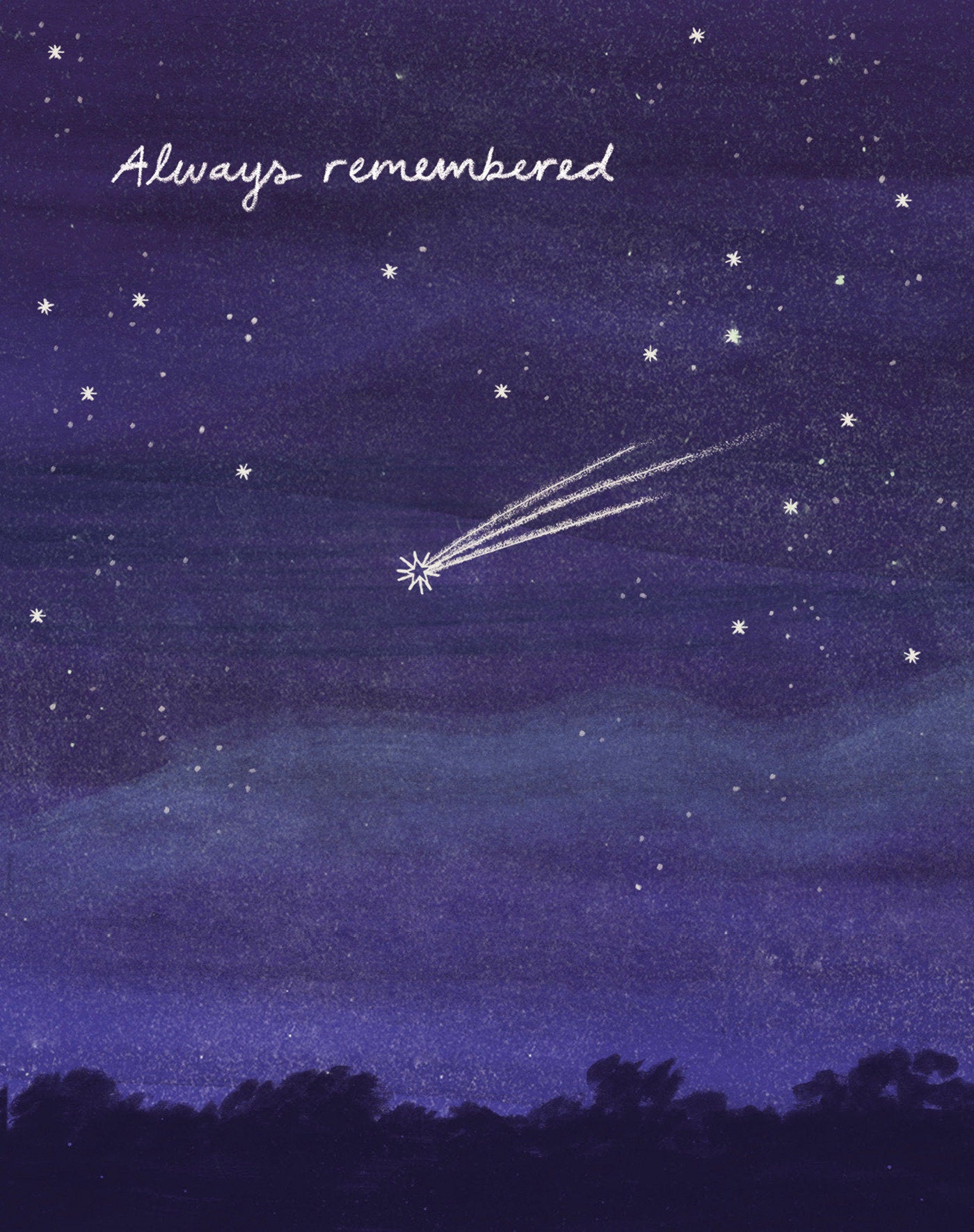 Love Muchly Greeting Cards: Sympathy - Always remembered (Pack of 6)