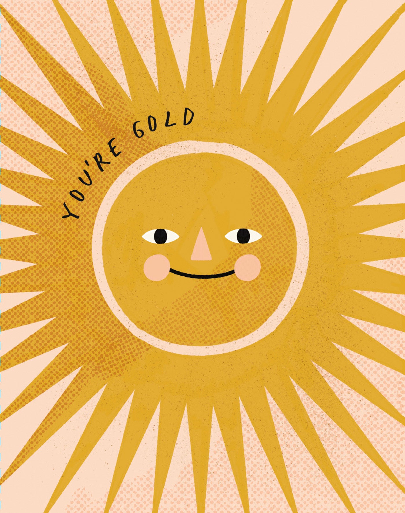 Love Muchly Greeting Cards: Friendship - You're gold (Pack of 6)