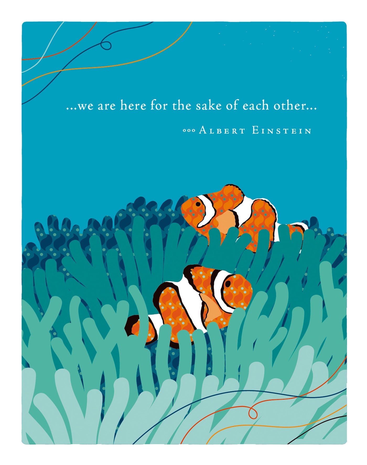 Positively Green Greeting Cards: Thank You - We are here for the sake of each other (Pack of 6)