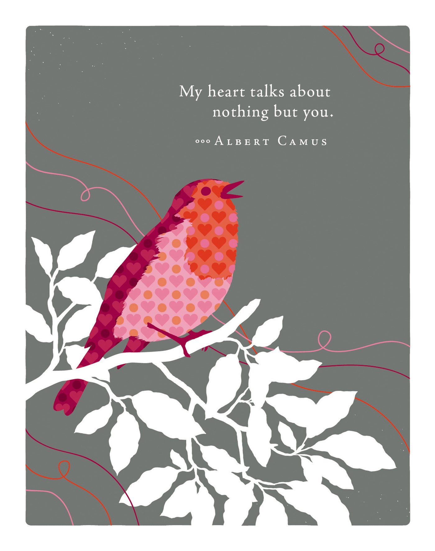 Positively Green Greeting Cards: Valentine's Day - My heart talks about nothing but (Pack of 6)