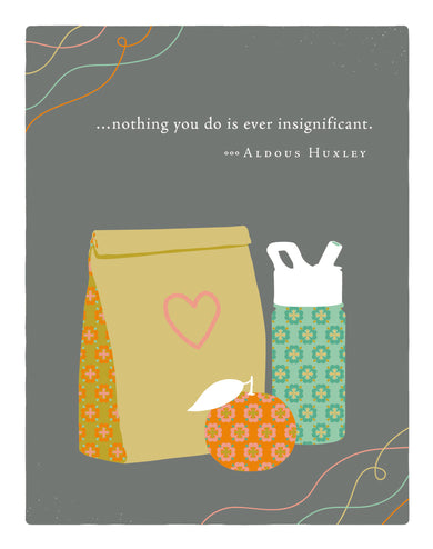 Positively Green Greeting Cards: Mom - Nothing you do is ever insignificant (Pack of 6)