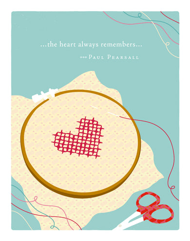Positively Green Greeting Cards: Mom - The heart always remembers (Pack of 6)