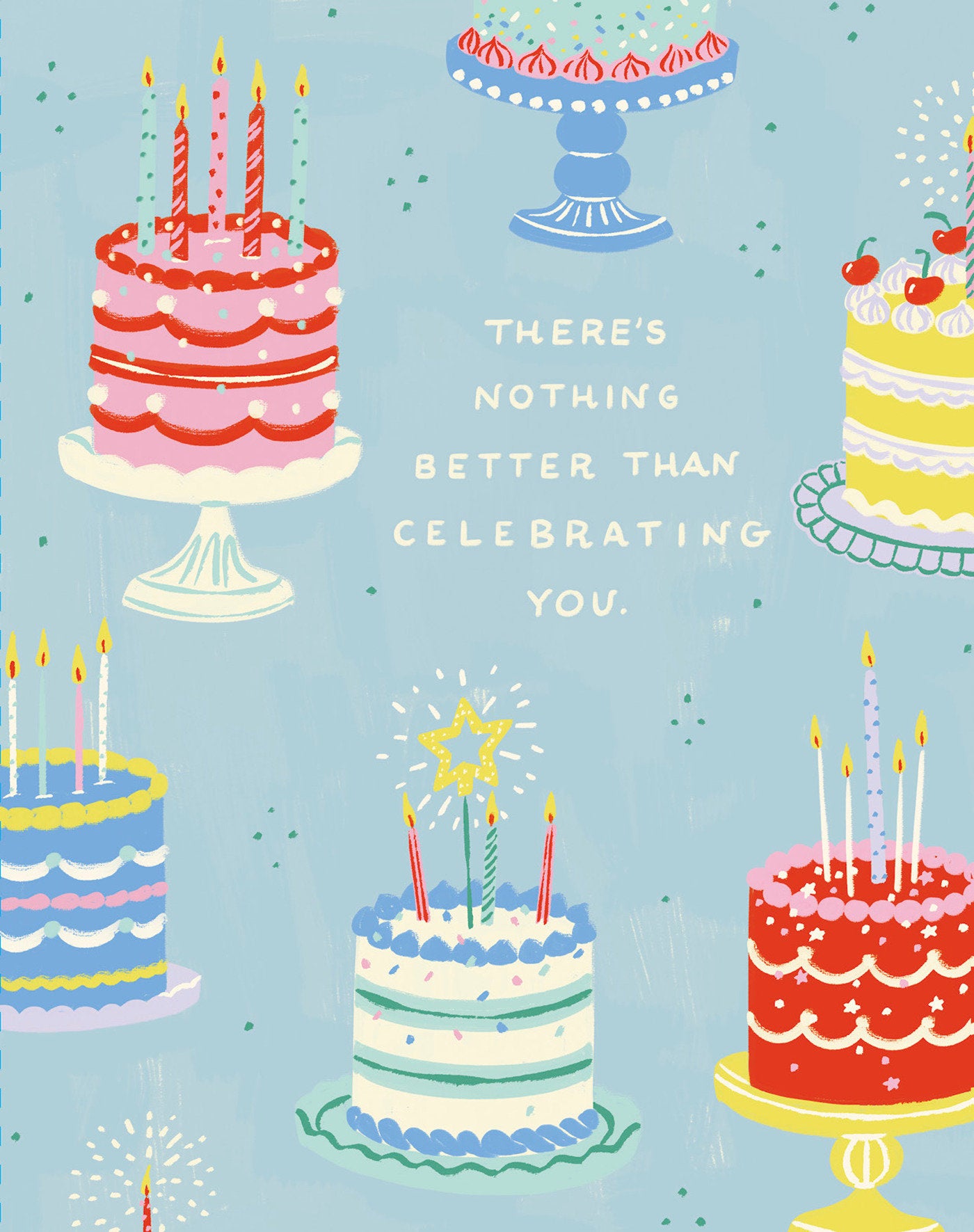 Love Muchly Greeting Cards: Birthday - There's nothing better than celebrating (Pack of 6)