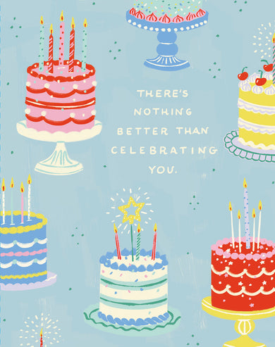 Love Muchly Greeting Cards: Birthday - There's nothing better than celebrating (Pack of 6)