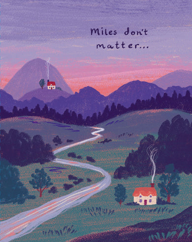 Love Muchly Greeting Cards: Friendship - Miles don't matter (Pack of 6)