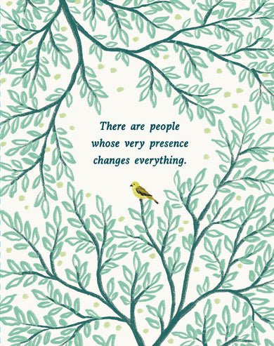 Love Muchly Greeting Cards: Sympathy - There are people whose very presence (Pack of 6)