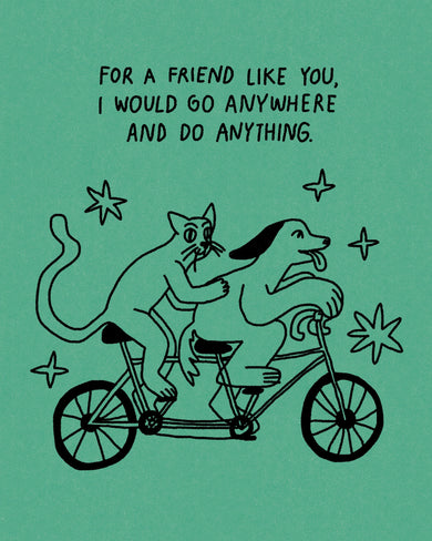 Humor Us Greeting Cards: Friendship - For a friend like you, I would (Pack of 6)