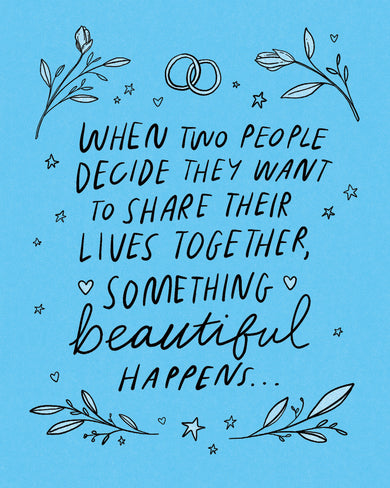 Humor Us Greeting Cards: Wedding - When two people decide (Pack of 6)