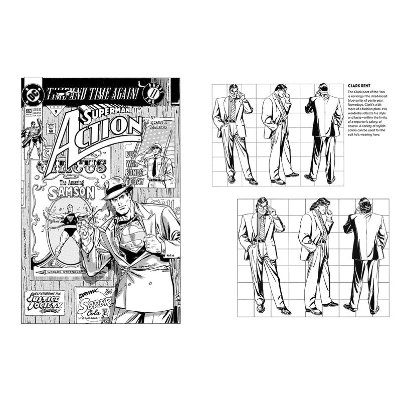 Superman: Ultimate 90s Flashback Official Coloring Book inside page 3