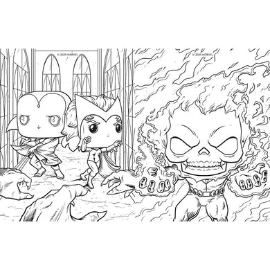 Marvel: The Official Avengers Funko POP! Coloring Book inside page 1