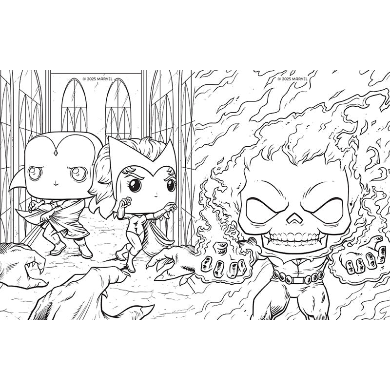 Marvel: The Official Avengers Funko POP! Coloring Book inside page 1