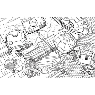 Marvel: The Official Avengers Funko POP! Coloring Book inside page 2