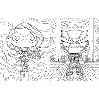 Marvel: The Official Avengers Funko POP! Coloring Book inside page 3