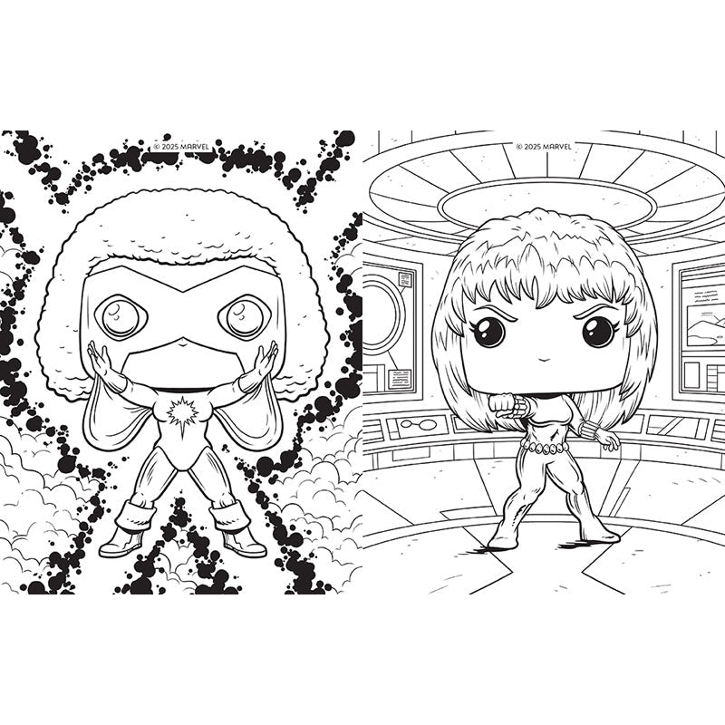Marvel: The Official Avengers Funko POP! Coloring Book inside page 5